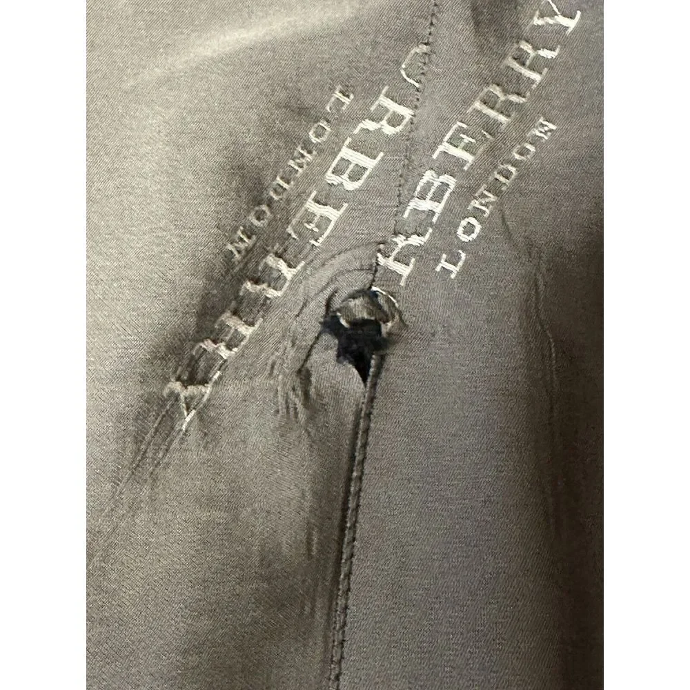 Burberry London Collins 2 Button Dual Vented Blue Blazer 52L Made In Italy‎ Wool